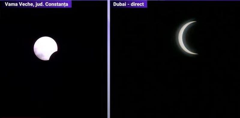 eclipsă parțială de soare - s-a putut vedea și din românia