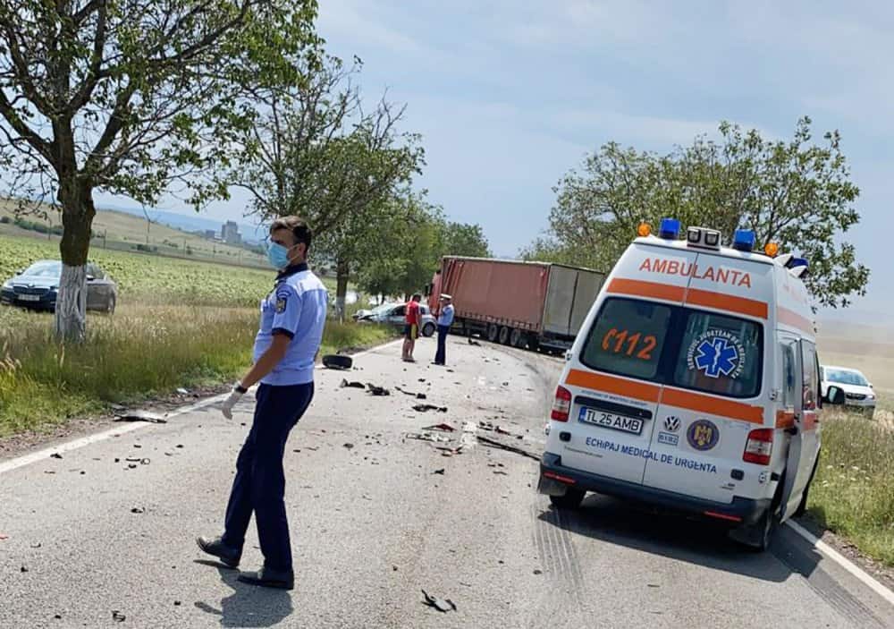 FOTO - Șofer din Sibiu mort într-un accident în Tulcea