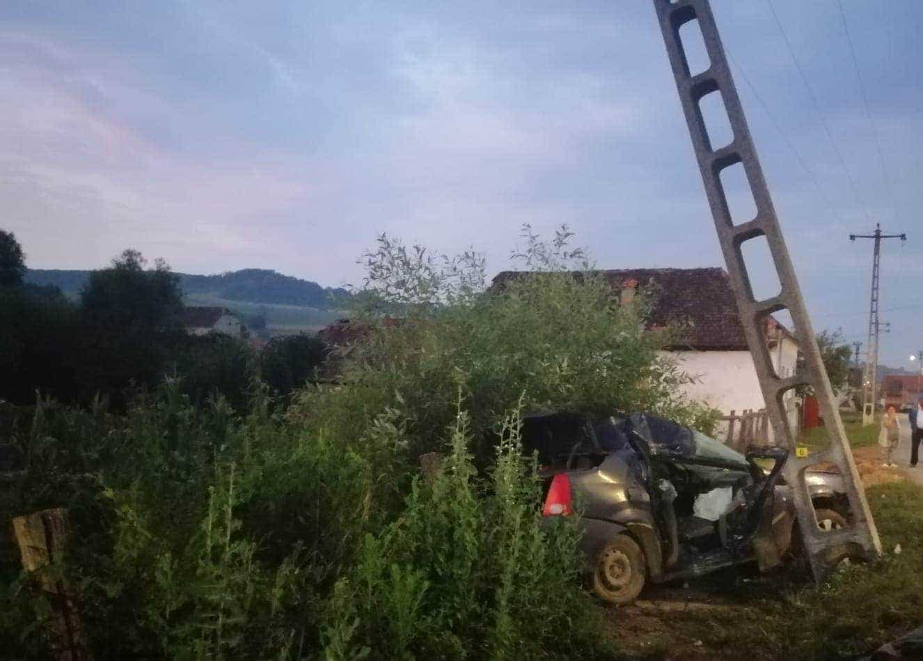 tânăr mort într-un accident teribil la copșa mare