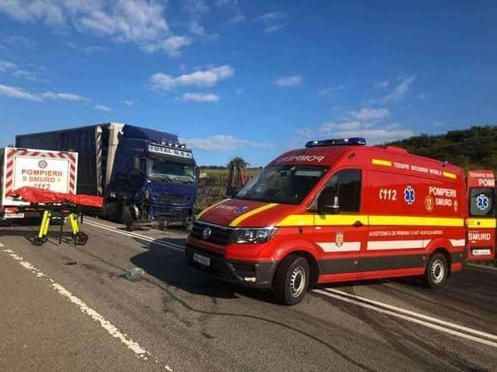 FOTO Accident cu trei morți în județul Cluj - Un camion din Sibiu este implicat