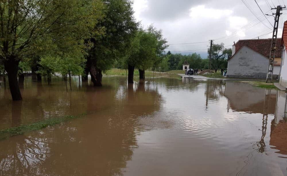 râurile din sibiu sub cod galben de inundații până miercuri