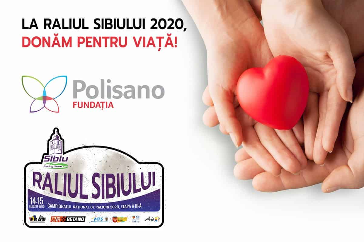 strângere de fonduri la raliul sibiului 2020 pentru proiectele fundației polisano