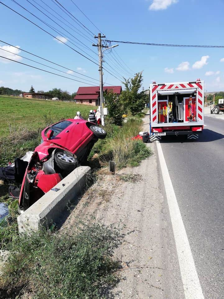 video foto accidentul de sâmbătă, dela slimnic, filmat cu o cameră de bord