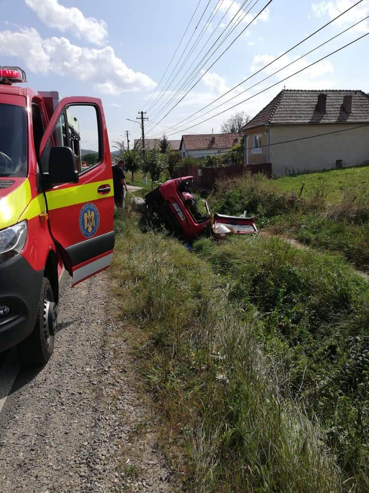 video foto accidentul de sâmbătă, dela slimnic, filmat cu o cameră de bord