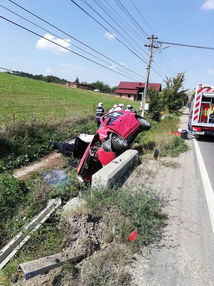 video foto accidentul de sâmbătă, dela slimnic, filmat cu o cameră de bord