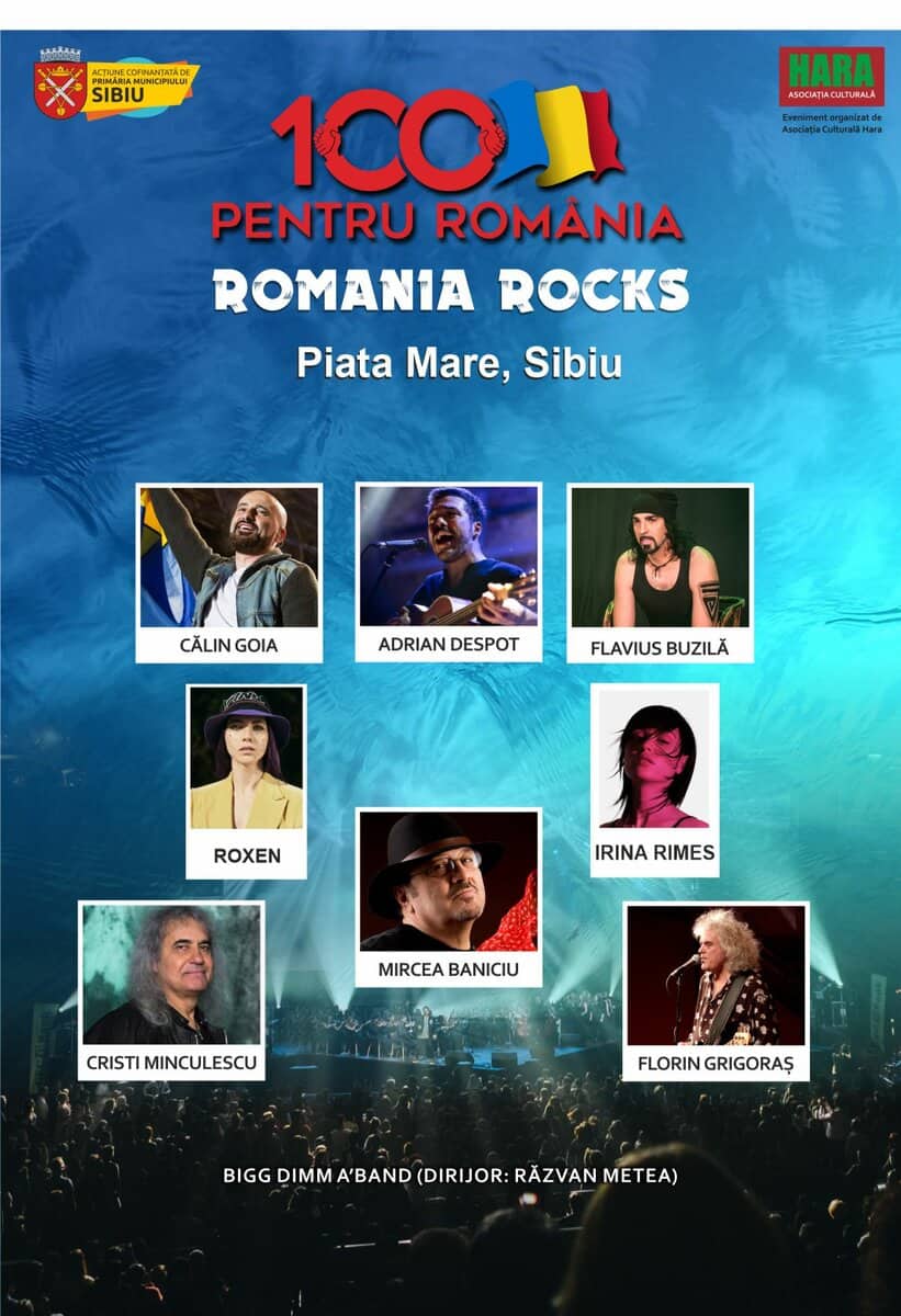 România Rocks, 100 de minute de muzică pentru suflet, 09 septembrie în Piața Mare din Sibiu