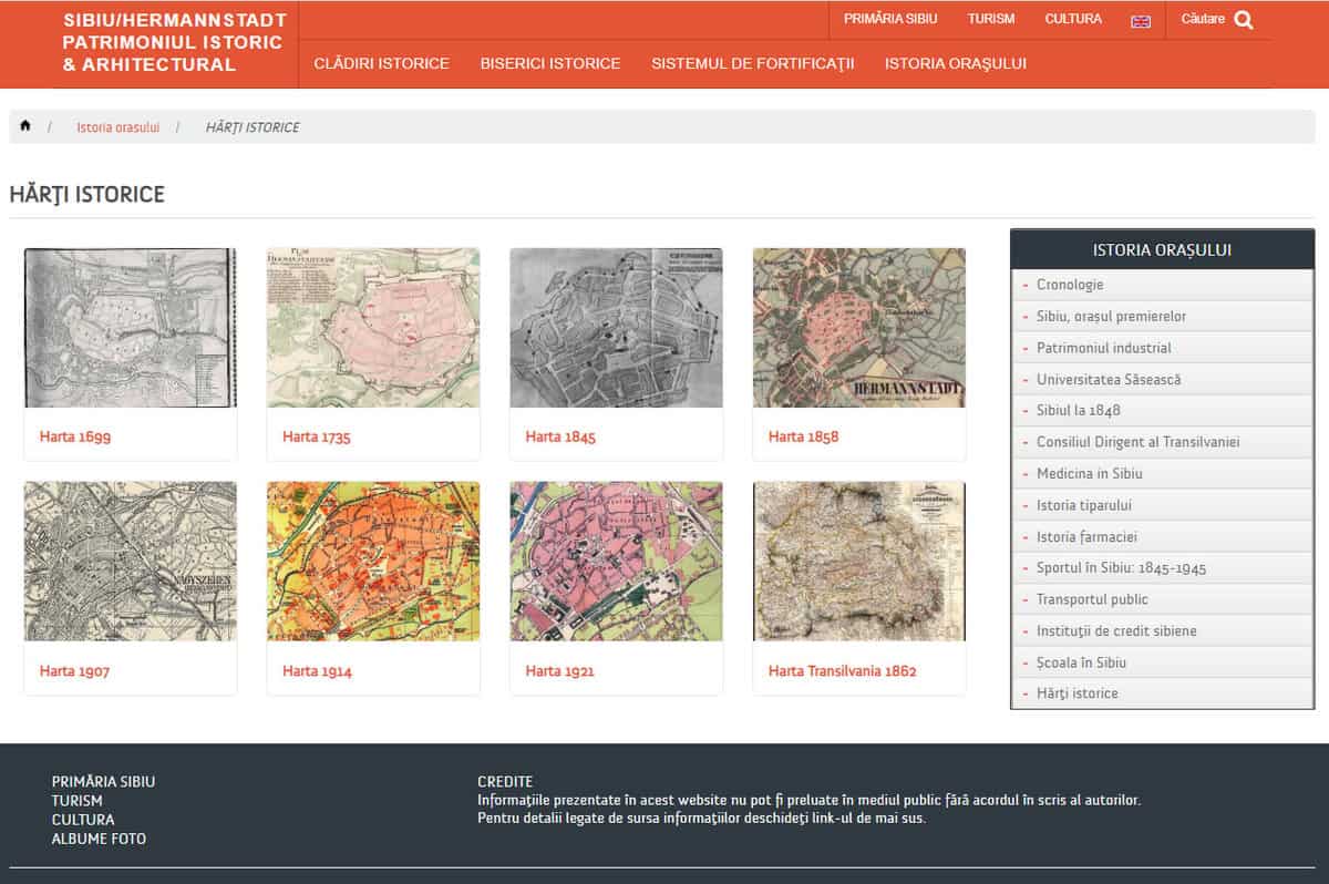 Site-ul „patrimoniu.sibiu.ro” a fost actualizat ca aspect și funcționalitate