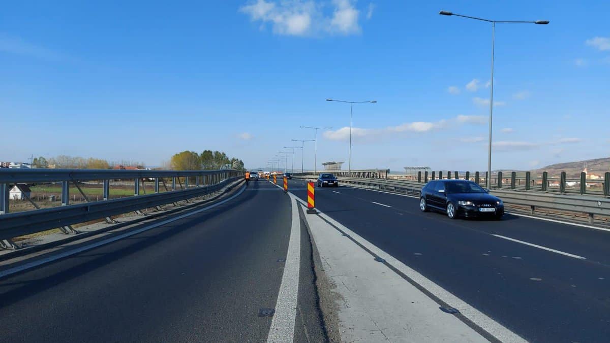 lucrări pe autostrada între deva și sibiu - circulația restricționată pe mai multe sectoare