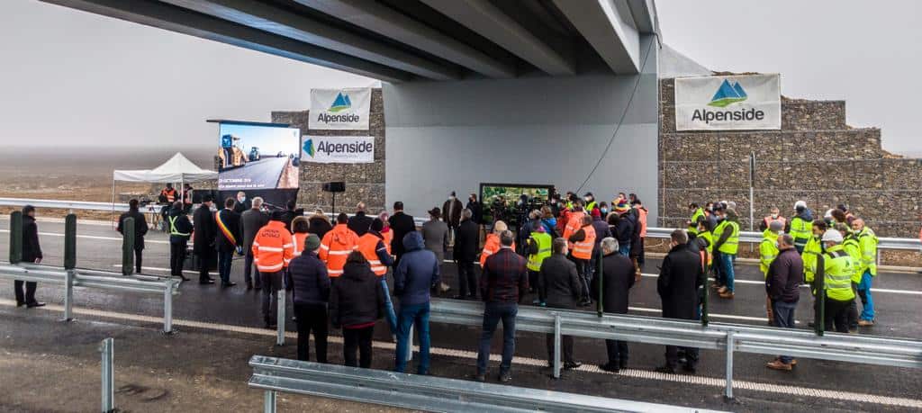 video foto zece kilometri de autostradă inaugurați în județul vecin brașov