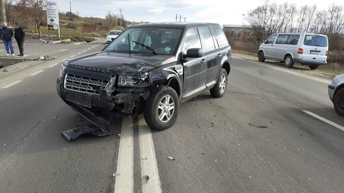 accident pe dn1 la cristian - o persoană este rănită