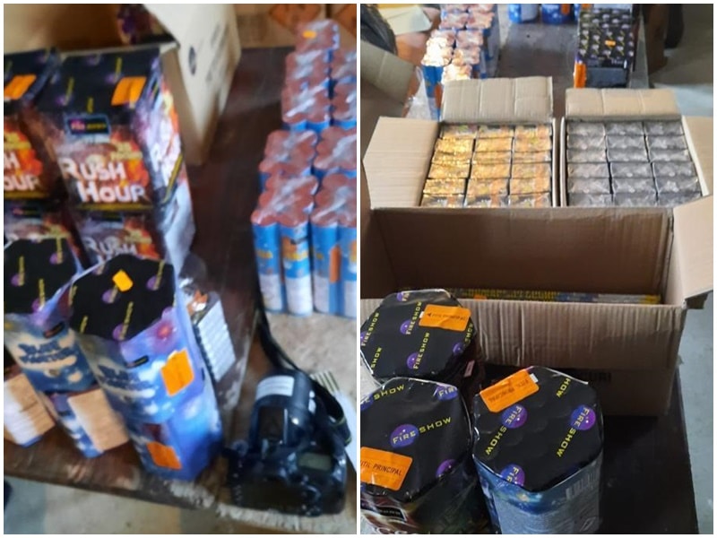 percheziții la agnita - polițiștii au confiscat 170 de kg de artificii