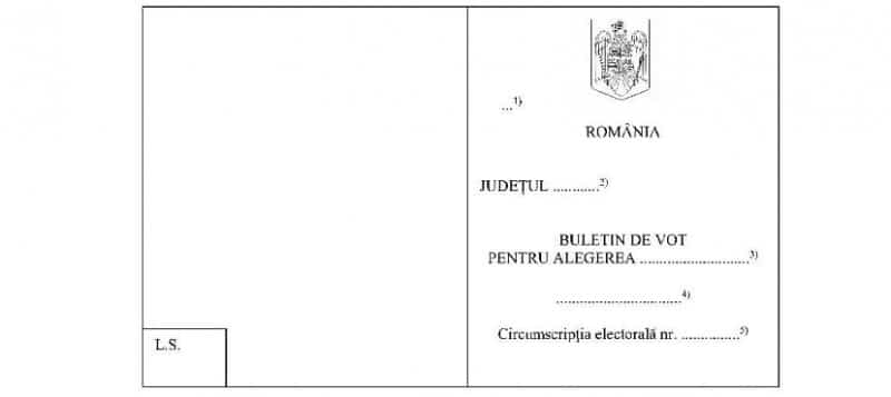 cum arată buletinele de vot și cum se votează la alegerile parlamentare de duminică