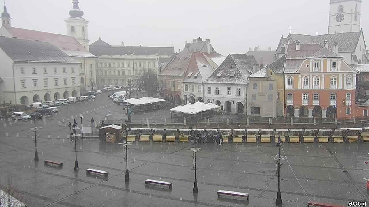 video foto prima ninsoare din 2021 la sibiu - ninge și la păltiniș, bâlea și pe valea oltului