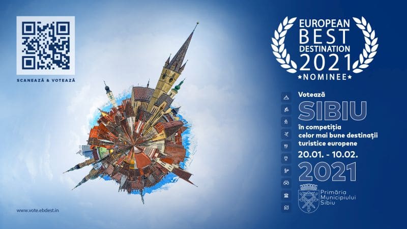 Votează Sibiul în competiția celor mai bune destinații turistice europene