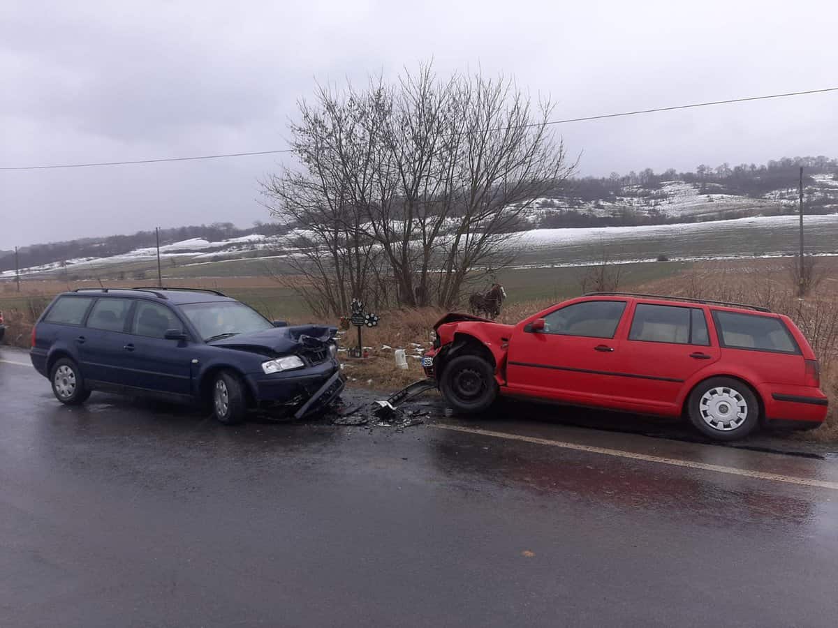 accident la laslea din cauza unui șofer care a depășit fără sa se asigure