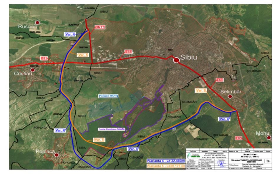 un pas nou pentru varianta ocolitoare sud sibiu - se licitează studiul de fezabilitate