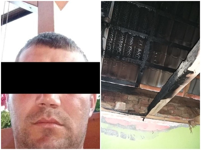 foto - caz revoltător la iacobeni - un bărbat a vrut să incendieze concubina și copilul în propria casă