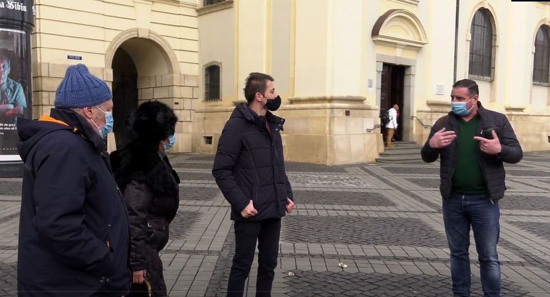 video protest spontan împotriva taxei de salubritate în centrul sibiului - următorul va fi duminică