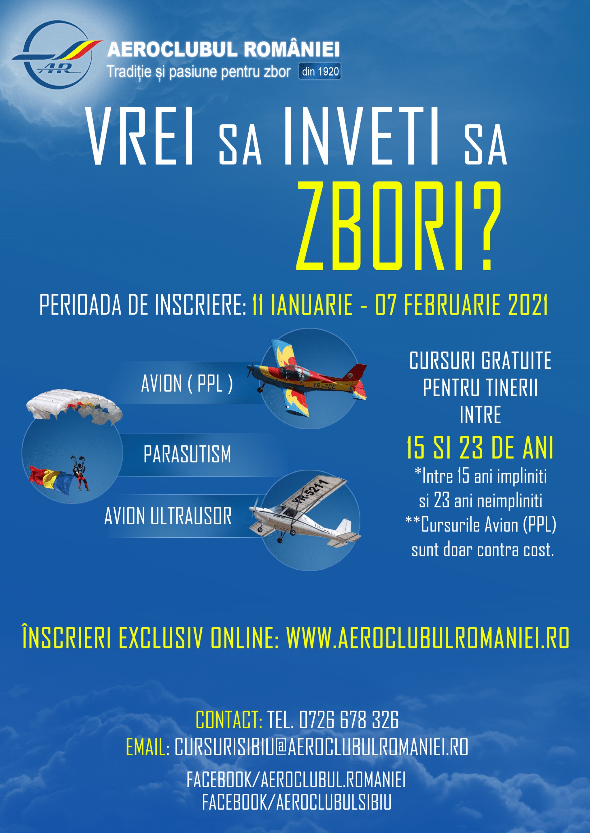 Dacian, pilotul campion al aeroclubului Sibiu - ”Îmi e frică de înălțimi, dar zborul e altceva”