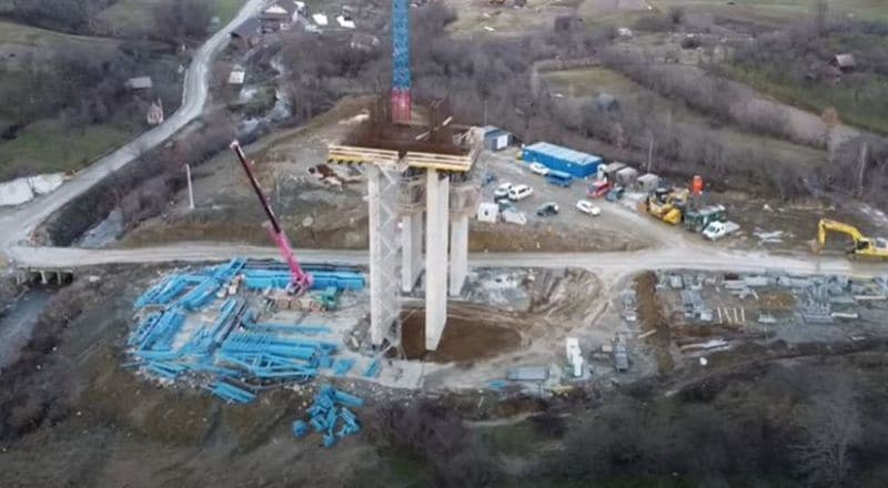 video: stadiul lucrărilor la cel mai mare viaduct din autostrada sibiu - boița