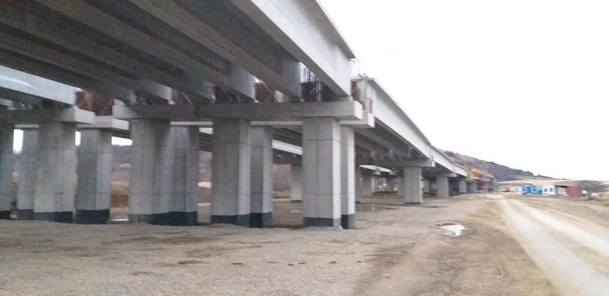 FOTO: Stadiul lucrărilor la autostrada Sibiu - Boița. Se lucrează la foc automat