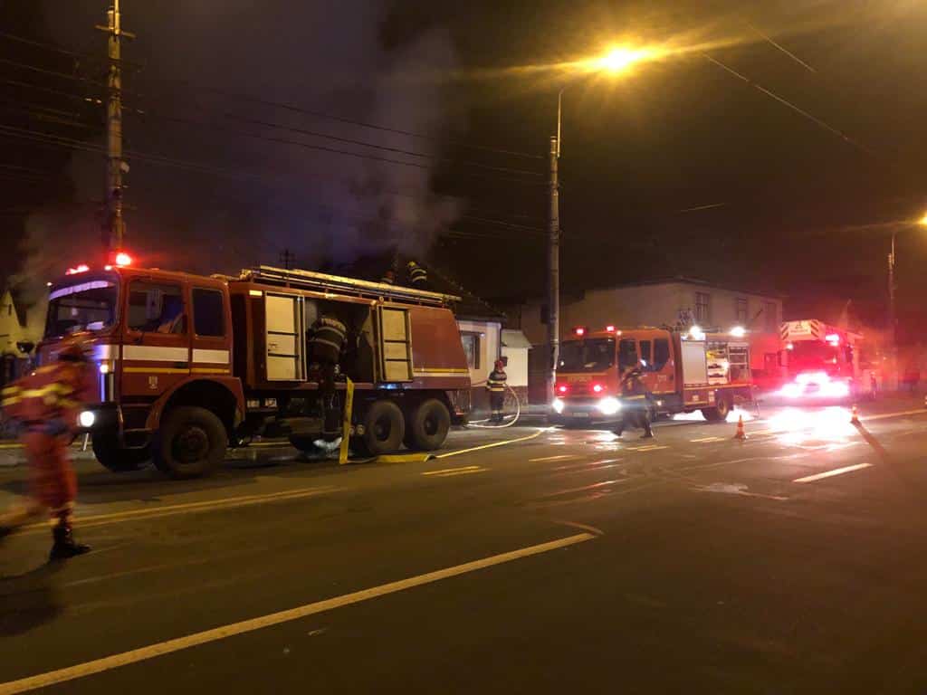 incendiu într-o locuință din avrig izbucnit de la o butelie