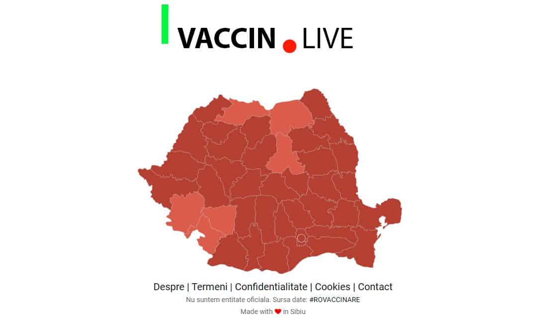 Invenția unor sibieni - Site-ul care îți arată în timp real unde sunt locuri disponibile pentru vaccinare