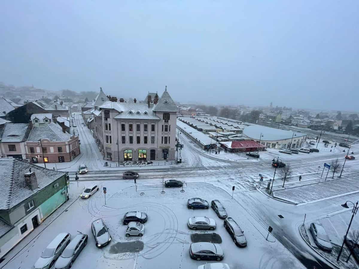 video foto: ninge viscolit la sibiu - iadul alb pentru șoferi