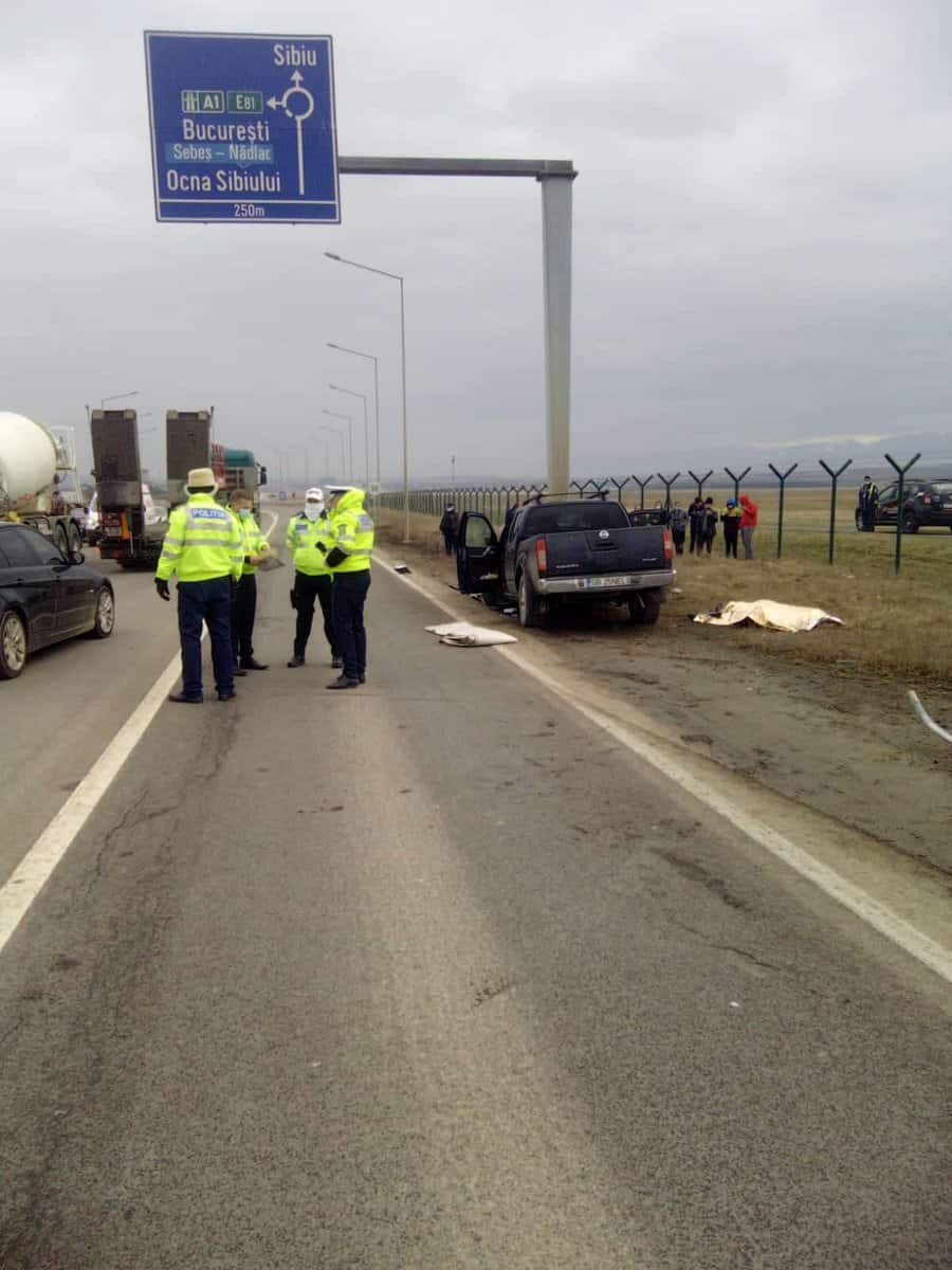 Accidentul mortal de la intrarea în Sibiu - Șoferul era din Jina și avea doi copii