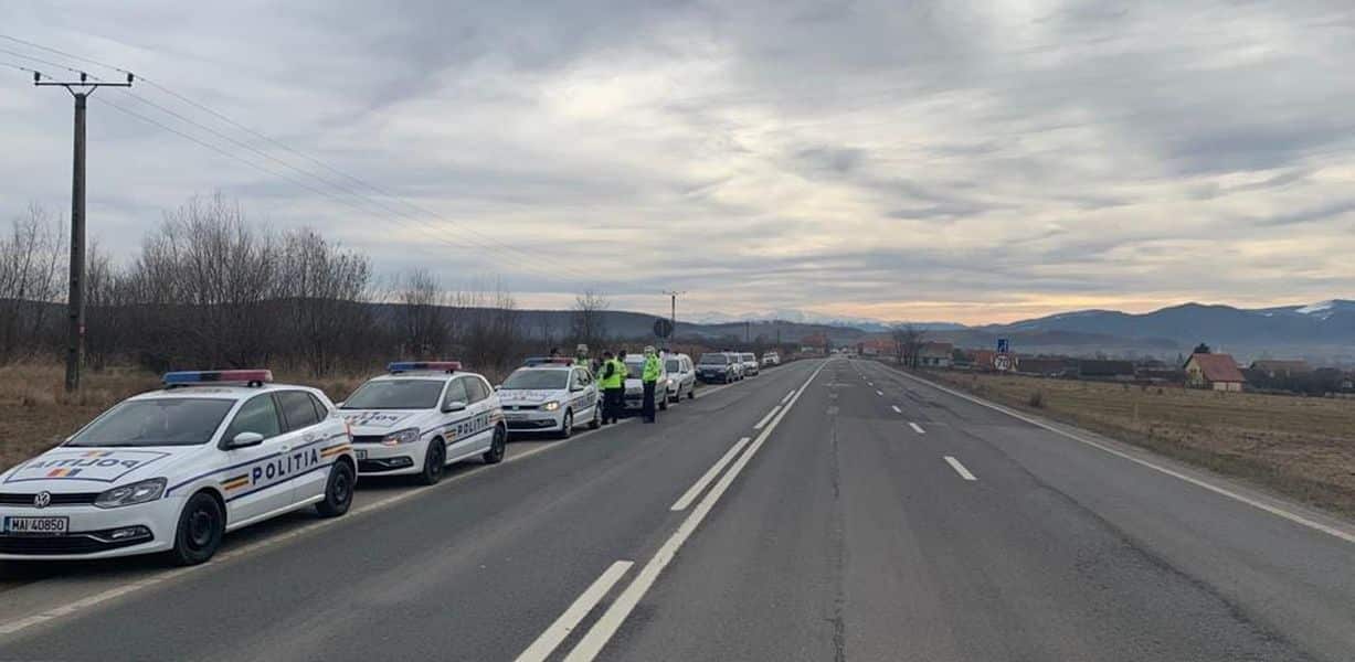 inedit la sibiu - restricții de circulație pe dn1 - polițiștii calibrează radarele