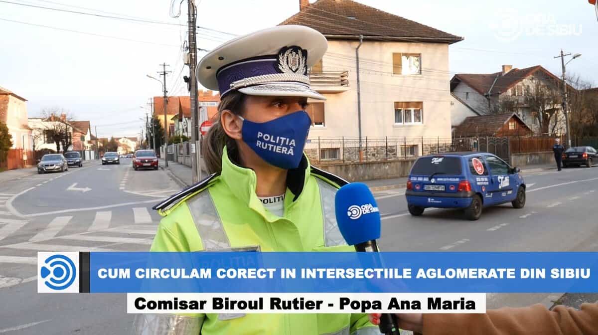 VIDEO - Cum circulăm corect la Sibiu (I) - Intersecția Alexandru Vlahuță și Octavian Goga - Greșeli frecvente ale șoferilor