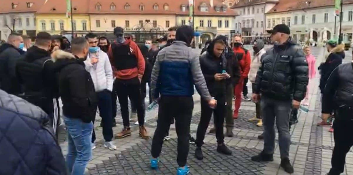 protestul de luni din sibiu - o parte dintre participanți vor fi sancționați de jandarmi