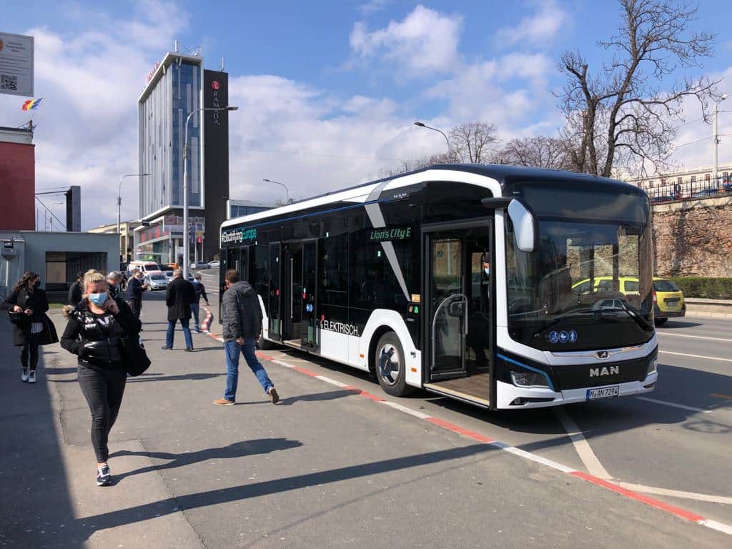 foto: cel mai popular autobuz electric din europa în teste la sibiu - are autonomie de peste 200 kilometri