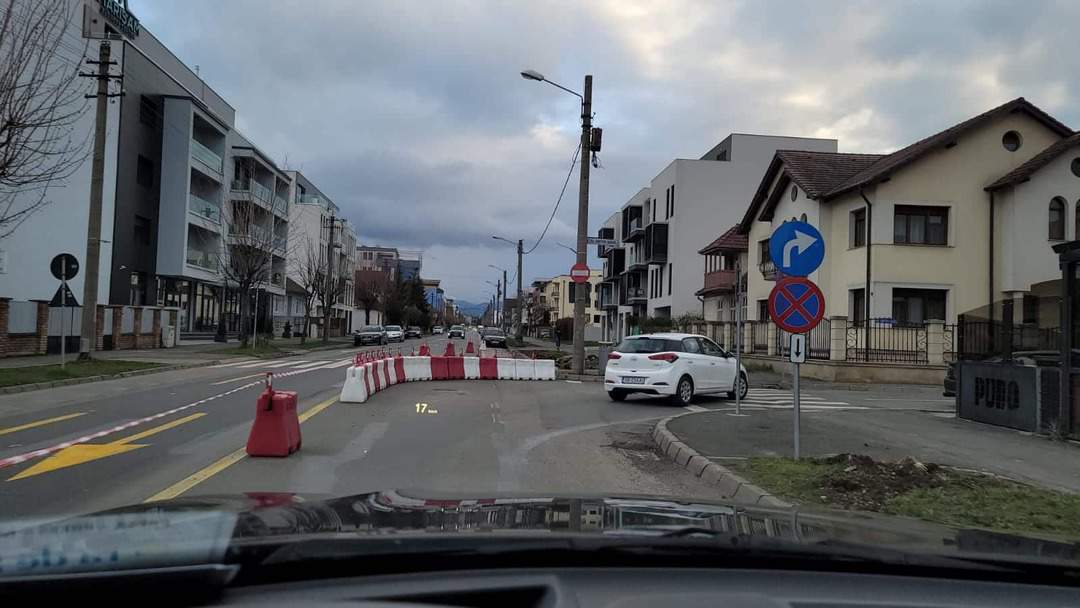 video foto: cum se circulă în zona stadionului după ce strada goga a fost închisă parțial