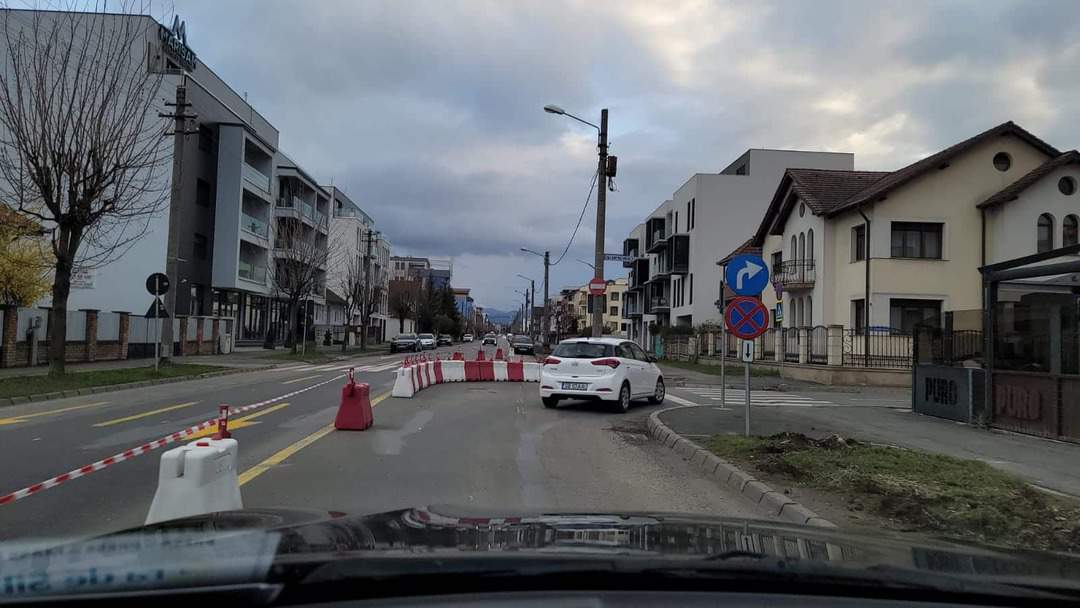 video foto: cum se circulă în zona stadionului după ce strada goga a fost închisă parțial