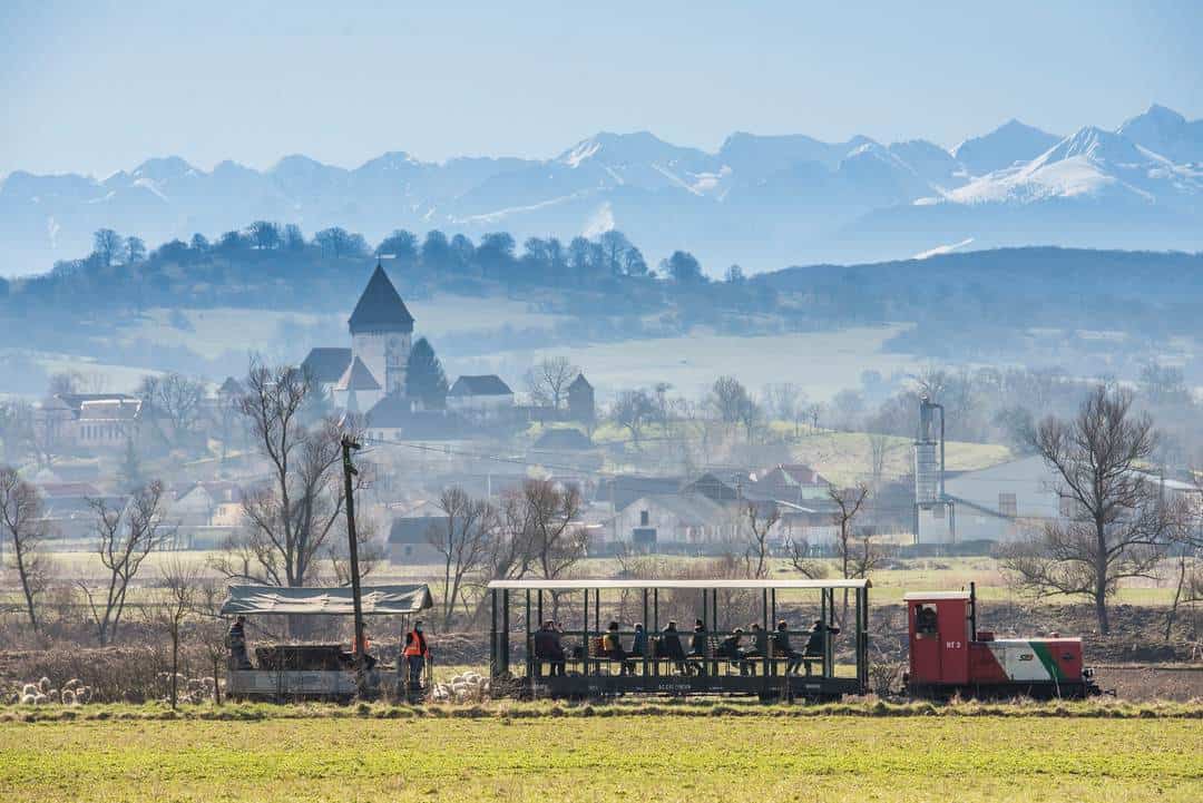 Mocănița a șuierat din nou pe Valea Hârtibaciului - Imagini superbe de la cursa din weekend