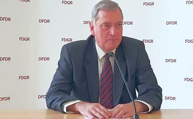 paul porr, reales în funcția de președinte al fdgr