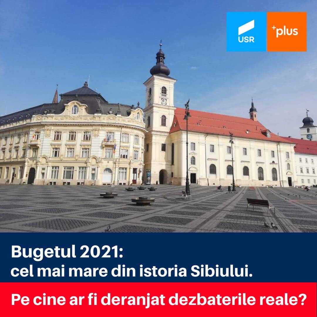 consilierii usr plus, după aprobarea bugetului sibiului - „vrem dezbateri reale”