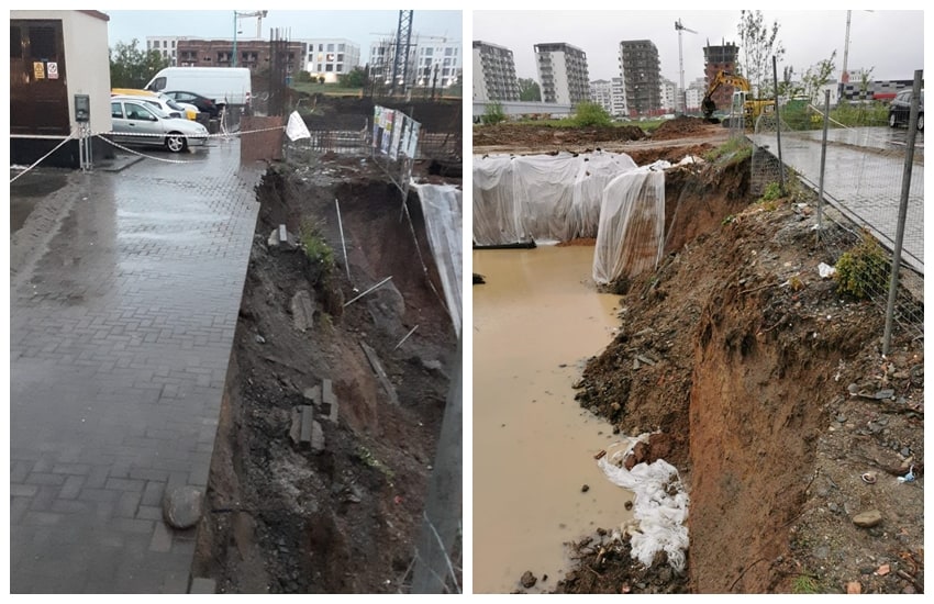 video foto situație critică pe strada doamna stanca - sute de familii disperate - „ne temem să nu cadă blocul”