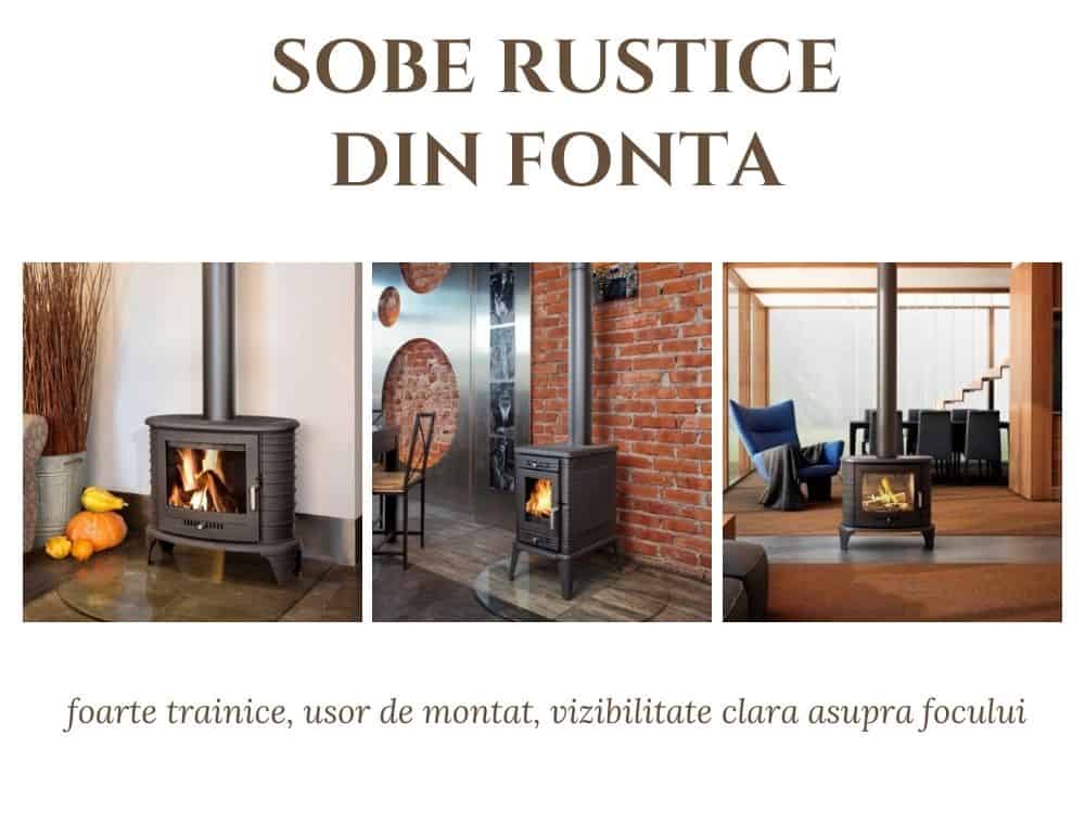 ofera-i casei aerul rustic cu o soba din fonta!