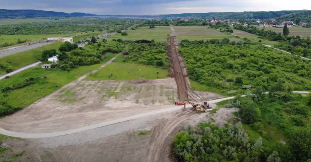 Imagini de pe șantierul autostrăzii Sibiu - Pitești, lotul 5. Se așteaptă autorizația de construire