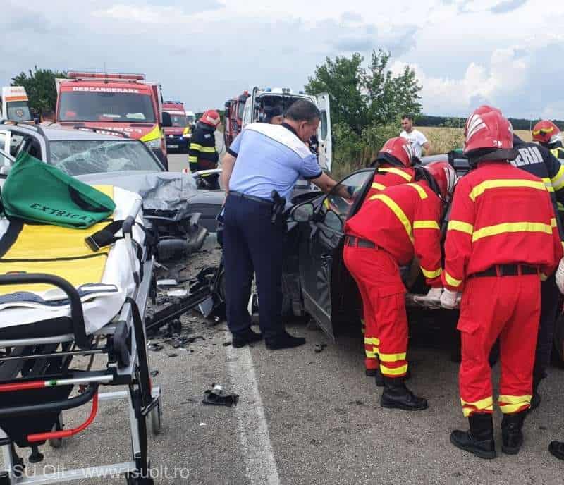 bărbat din sibiu rănit într-un accident în judeţul olt