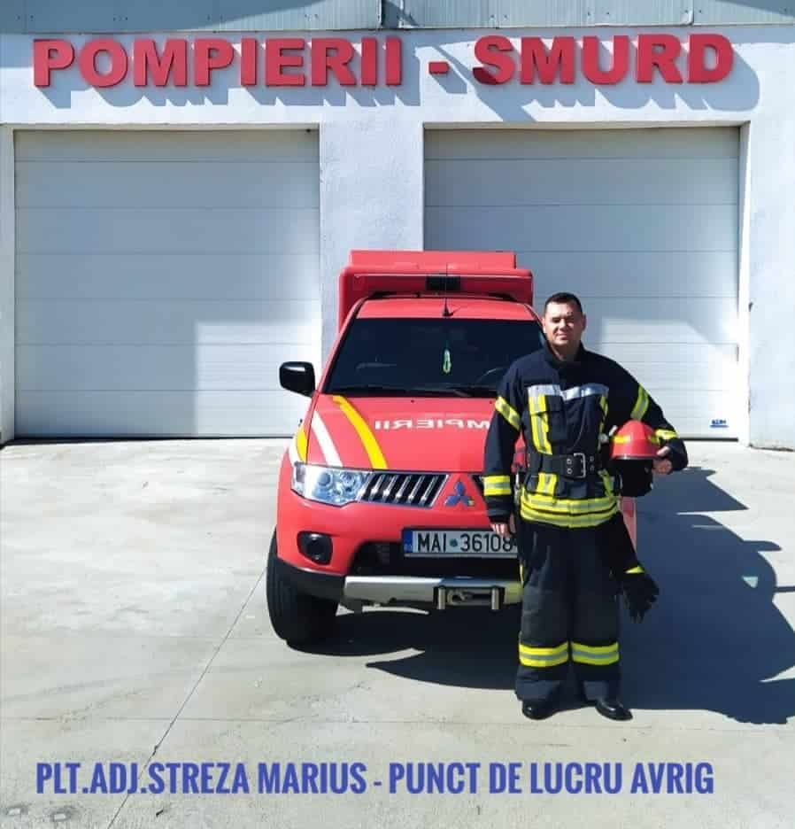 Eroi și în timpul liber - Marius Streza și Alin Viziteu au intervenit la un accident și la un incendiu