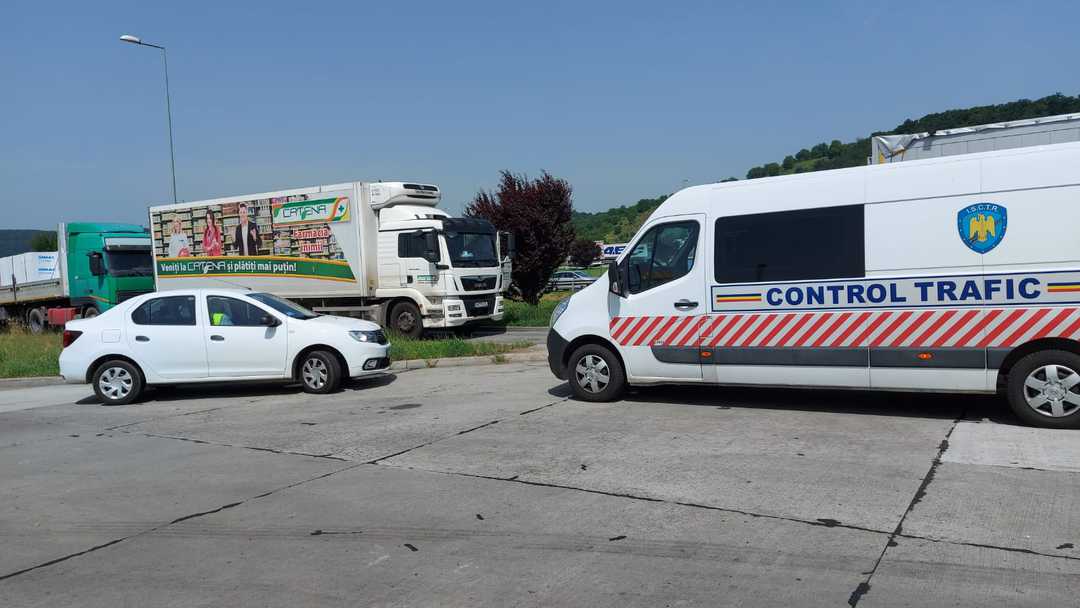 FOTO: Razie pe autostradă la Sibiu - Amenzi și permise reținute - Șofer drogat cu cocaină prins