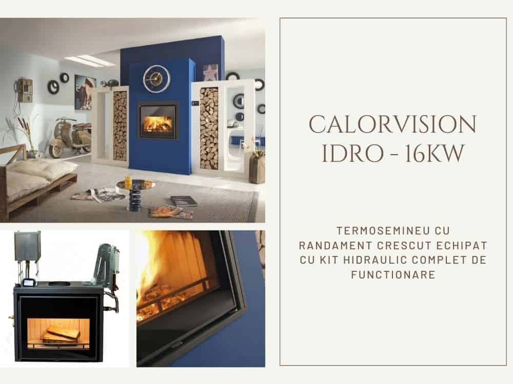 cel mai eficient termosemineu pe lemne clam? modelul calorvision idro cu kit hidraulic!