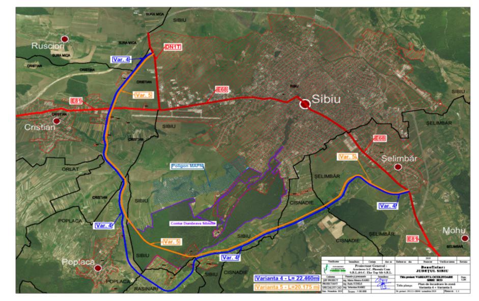 cj sibiu a semnat contractul pentru studiul de fezabilitate a centurii ocolitoare sibiu sud