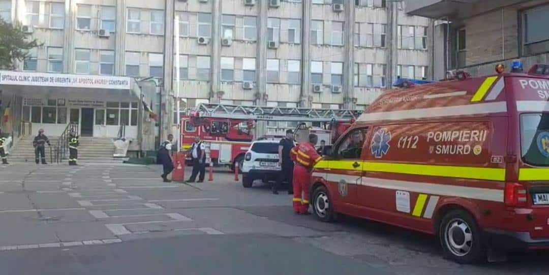 spitalul județean constanța - incendiu într-o sală de operație