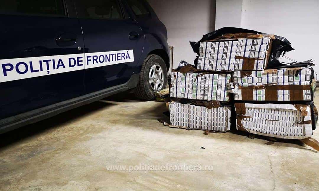 FOTO Focuri de armă pentru oprirea unor contrabandişti - Ţigări în valoare de peste 65.000 de lei au fost confiscate