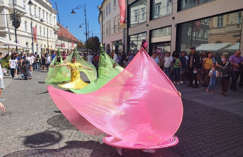 video foto am luat ”pulsul” fits-ului. primele spectacole stradale au încântat publicul de pe bălcescu