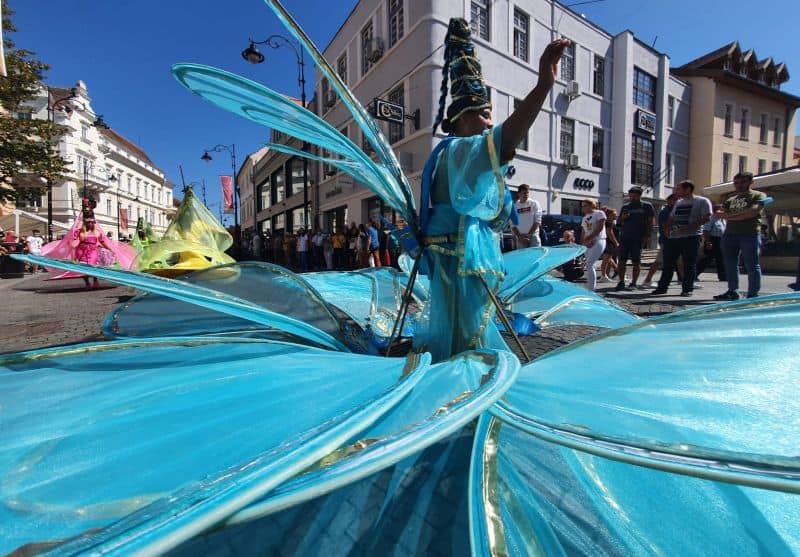 video foto am luat ”pulsul” fits-ului. primele spectacole stradale au încântat publicul de pe bălcescu